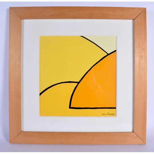 387 - Stan Rosenthal (20th Century) Acrylic, Pen & Ink on Paper, 3 studies. Image 27 cm square.