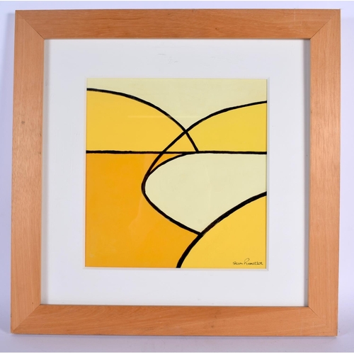 387 - Stan Rosenthal (20th Century) Acrylic, Pen & Ink on Paper, 3 studies. Image 27 cm square.