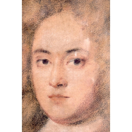 431 - English School (18th Century) Pastel, Male Portrait. Image 27 cm x 18 cm.