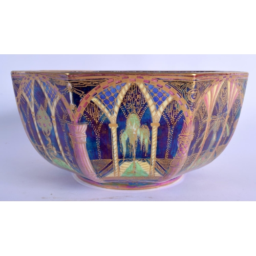 59 - A FINE EARLY 20TH CENTURY WEDGWOOD FAIRYLAND LUSTRE OCTAGONAL PORCELAIN BOWL by Daisy Makeig Jones. ... 