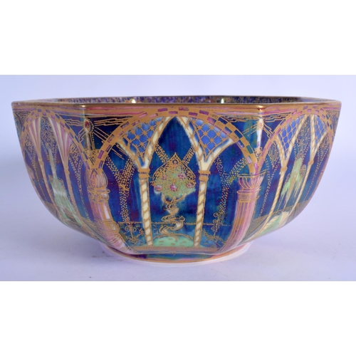 59 - A FINE EARLY 20TH CENTURY WEDGWOOD FAIRYLAND LUSTRE OCTAGONAL PORCELAIN BOWL by Daisy Makeig Jones. ... 