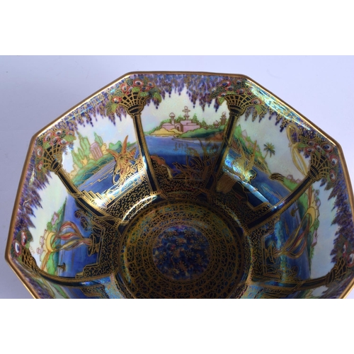 59 - A FINE EARLY 20TH CENTURY WEDGWOOD FAIRYLAND LUSTRE OCTAGONAL PORCELAIN BOWL by Daisy Makeig Jones. ... 