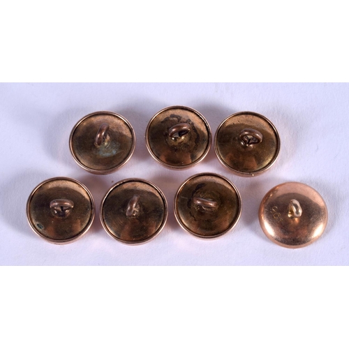 1054 - 9CT GOLD BUTTONS. 11 grams. (qty)