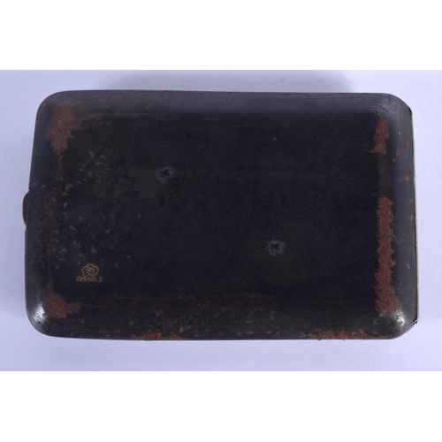 1579 - AN EARLY 20TH CENTURY JAPANESE MEIJI PERIOD KOMAI TYPE CIGARETTE BOX. 12 cm x 7 cm.