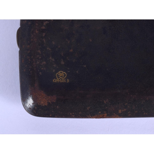 1579 - AN EARLY 20TH CENTURY JAPANESE MEIJI PERIOD KOMAI TYPE CIGARETTE BOX. 12 cm x 7 cm.