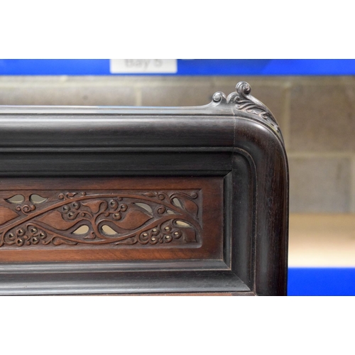 2188 - A VERY UNUSUAL EARLY 20TH CENTURY CHINESE CARVED HARDWOOD DISPLAY CASE Late Qing/Republic, of almost... 