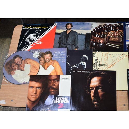 2546 - A collection of Eric Clapton LP's including movie scores and a boxed set