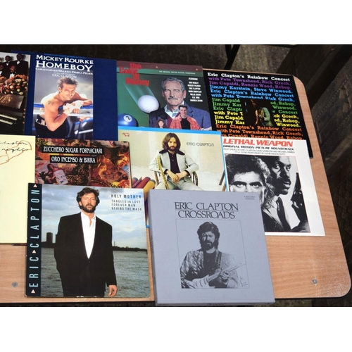 2546 - A collection of Eric Clapton LP's including movie scores and a boxed set