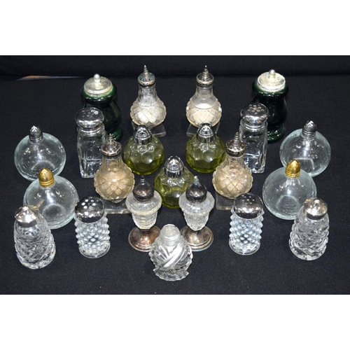 2665 - A collection of Salt and pepper glass shakers Qty.