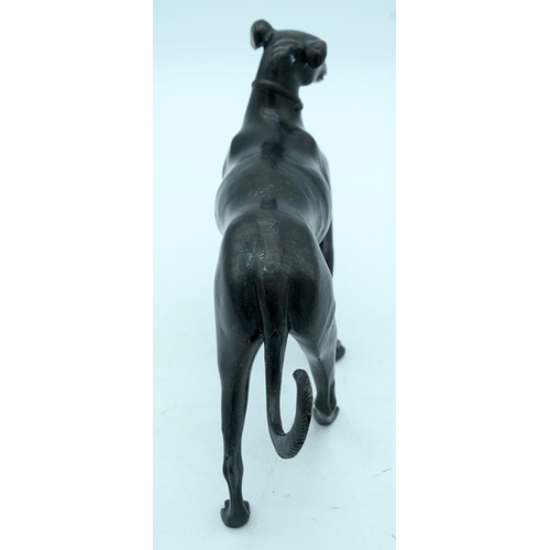 2666 - A Bronze dog 33 x 20cm.