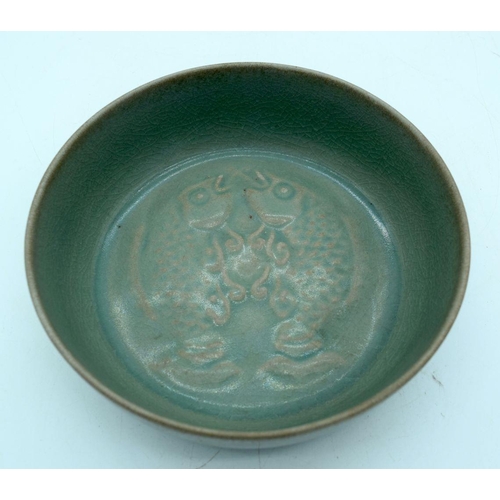 2668 - A Chinese Song style bowl . 19 x 7 cm.