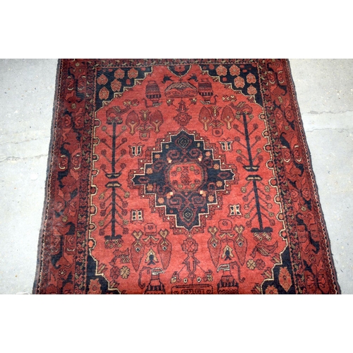 2711 - Afghan Red ground Khal Mohammedi rug 150 cm x 103cm.