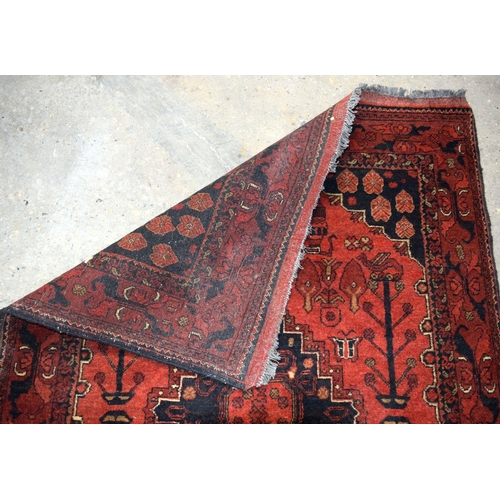 2711 - Afghan Red ground Khal Mohammedi rug 150 cm x 103cm.