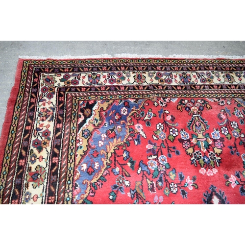 2715 - A large Persian thick pile rug 386 x 260cm.