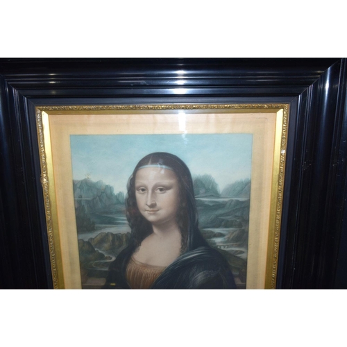 2724 - A Framed Mezzotint of a Female by F Peitijean. 54 x 40cm.