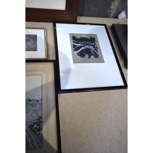 2732 - A collection of framed Lithographs, prints photographs , Largest 32 x 22cm.(8)