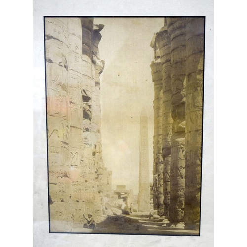 2733 - A framed photograph of an Egyptian scene and a print by Otto Hellmeier 30 x 41cm (2).