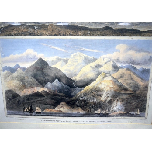 2736 - A large framed Lithographic print of Scottish mountains by D McKenzie 50 x 66cm