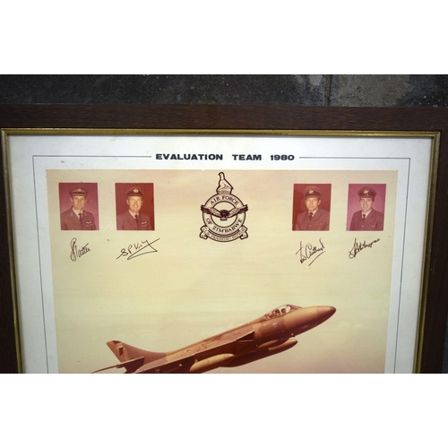 2748 - A framed and signed photograph of the Red  Arrows together with aircraft related pictures/photograph... 