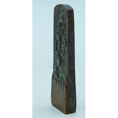 2769 - A Chinese bronze seal 9.5 cm .