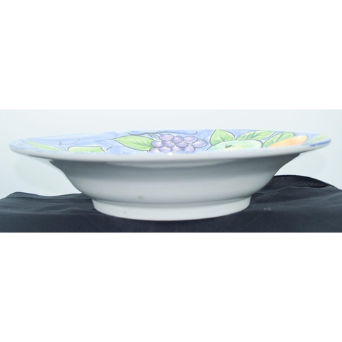 2790 - A large hand painted Italian fruit bowl 38 x 9cm