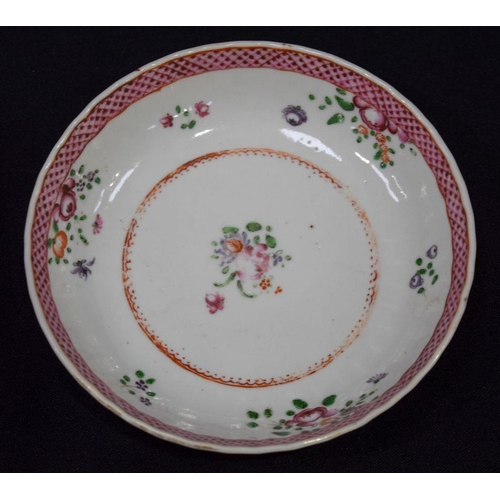 2846 - Five Copeland plates together with English cups and saucers. 22cm (9).