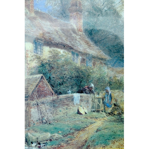 2855 - Framed print of a rural scene 31 x 21cm.