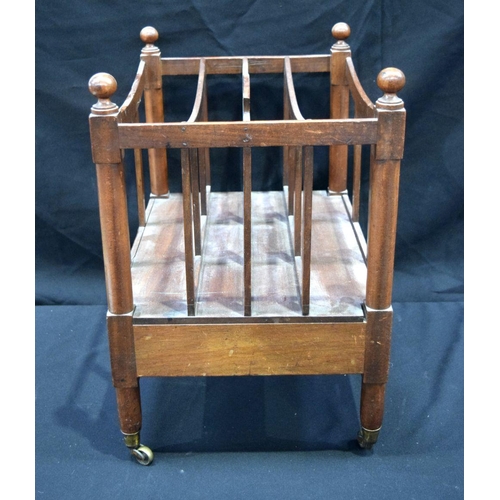 2862 - A 19th Century oak magazine rack 49 x 36 x 53 cm.