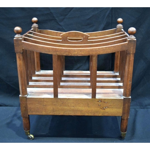 2862 - A 19th Century oak magazine rack 49 x 36 x 53 cm.