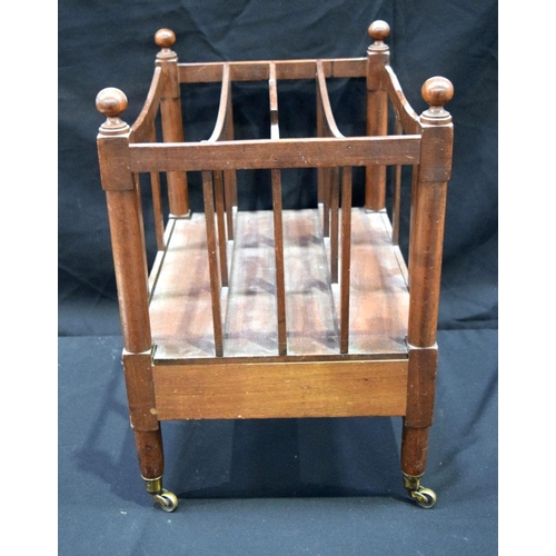 2862 - A 19th Century oak magazine rack 49 x 36 x 53 cm.