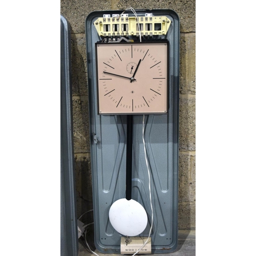 2875 - A German Electric  T N Industrial master clock 90cm.