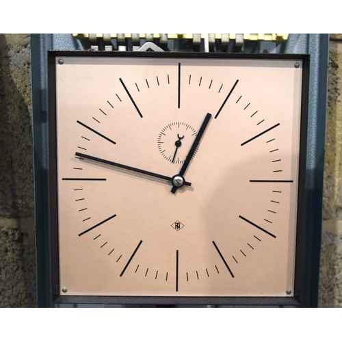 2875 - A German Electric  T N Industrial master clock 90cm.