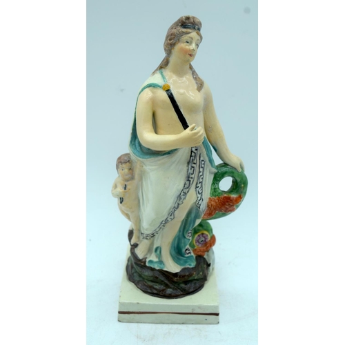 2891 - A Ralph wood figure together with a group of English ceramic items (7) 22cm.