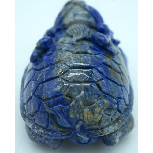 2902 - Chinese carved Lapis Lazuli boulder 10 cm .