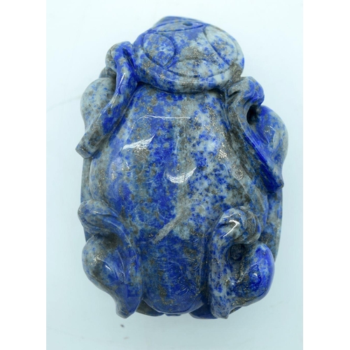 2902 - Chinese carved Lapis Lazuli boulder 10 cm .