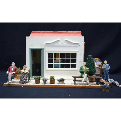 2908 - A fitted Dolls house together with a quantity of related parts 35 x 26 x 33  Qty.