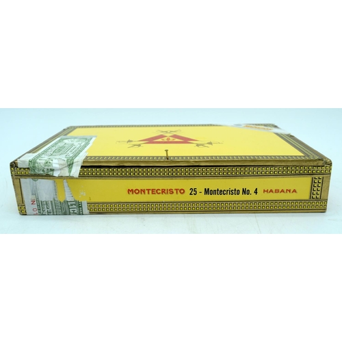 2917 - Montecristo  Boxes No 4 Cuban cigars together with two Montecristo Eagle Tubos sealed (31))