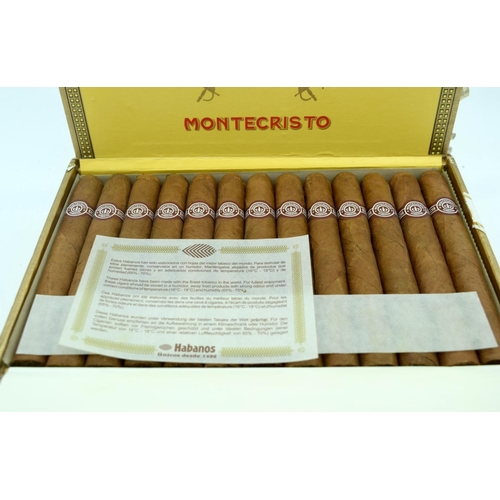 2917 - Montecristo  Boxes No 4 Cuban cigars together with two Montecristo Eagle Tubos sealed (31))