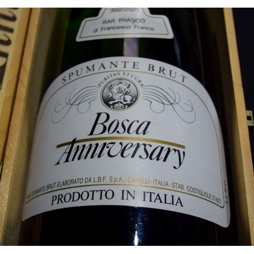 2935 - A boxed 9 litre Bosca anniversary spumante brut .