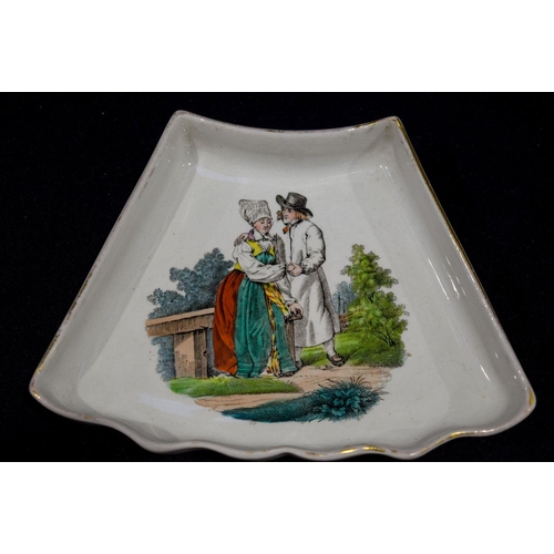 2957 - A set of Swedish Wingaker ceramic dishes depicting Swedish folk in various pursuits 17 x 13cm (6)