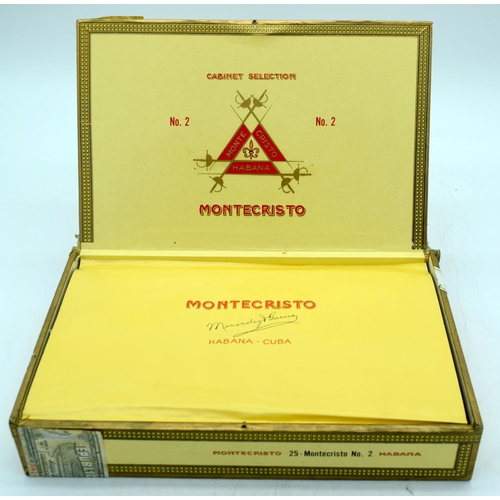 2916 - Montecristo 3 Boxes No 2 Cuban cigars one sealed (67).