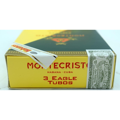 2917 - Montecristo  Boxes No 4 Cuban cigars together with two Montecristo Eagle Tubos sealed (31))