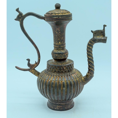 3003 - An Islamic  metal water jug 23 cm.