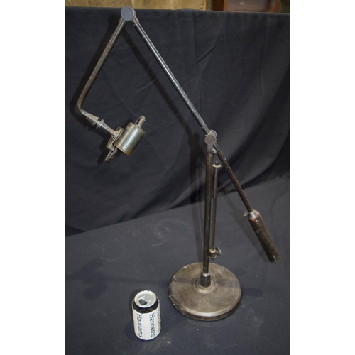 2976 - A vintage Visual Comfort and Co swing arm lamp 75cm.