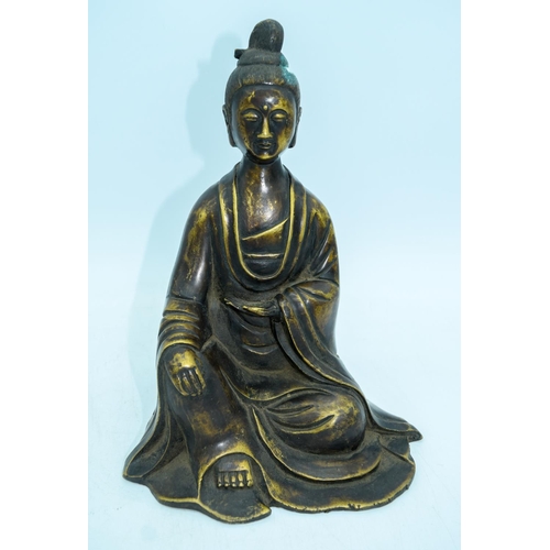 2987 - A Chinese bronze buddha 24cm.