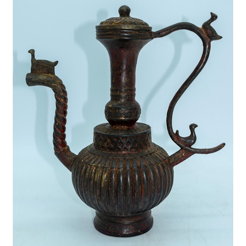 3003 - An Islamic  metal water jug 23 cm.