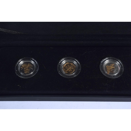 925 - TWO BOXED SILVER PROOF COIN SETS. (2)