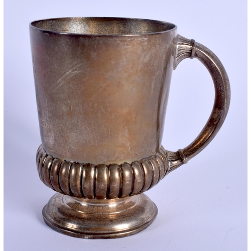 777 - AN ANTIQUE SILVER CHRISTENING MUG. London 1891. 161 grams. 10 cm high.