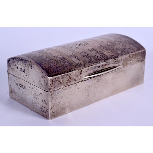 782 - AN EDWARDIAN SILVER BOX. London 1911. 92 grams. 9 cm x 3 cm.