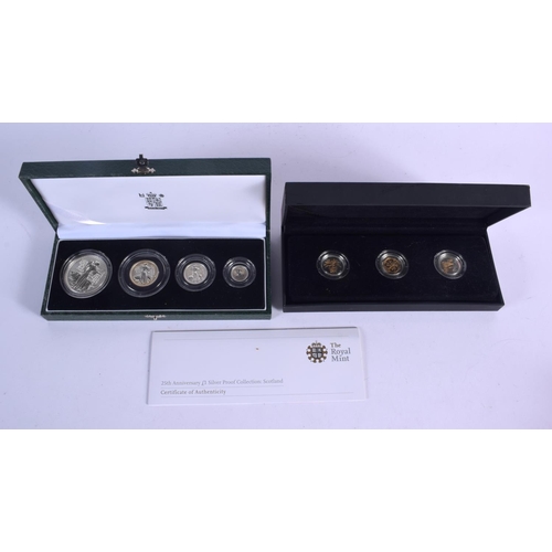 925 - TWO BOXED SILVER PROOF COIN SETS. (2)